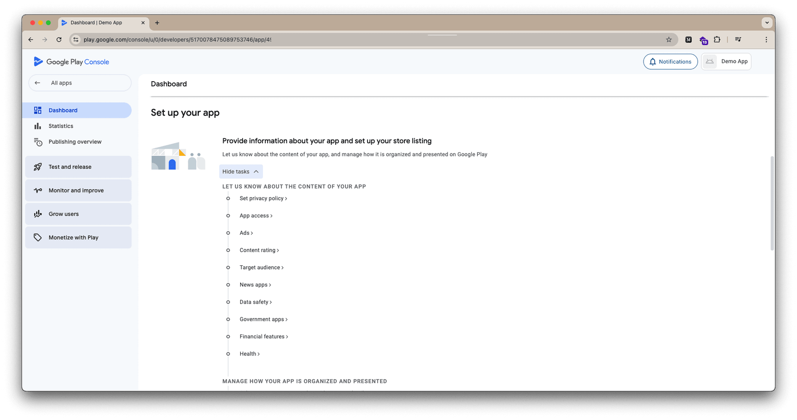 Store Listing Page