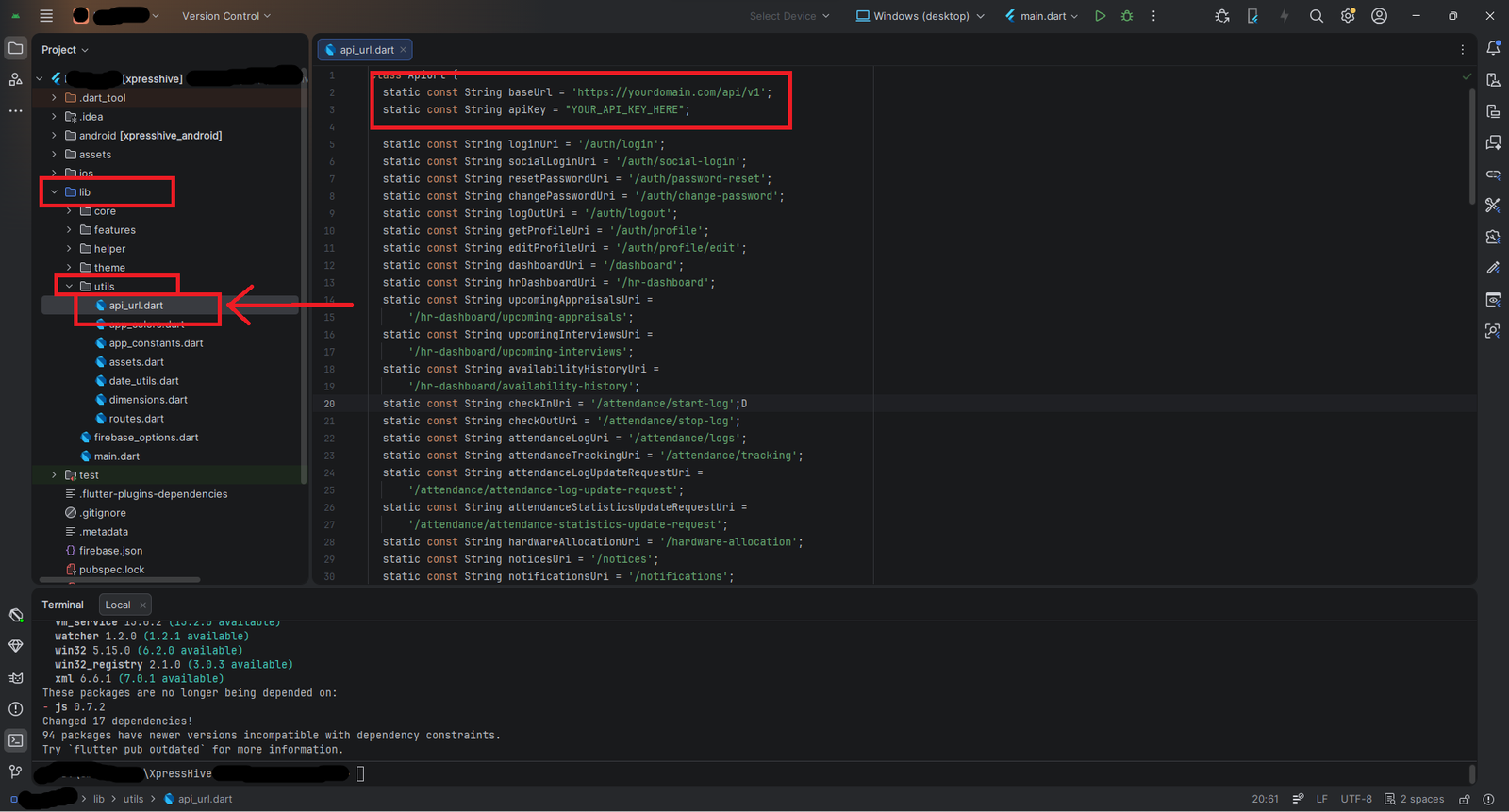 API Config