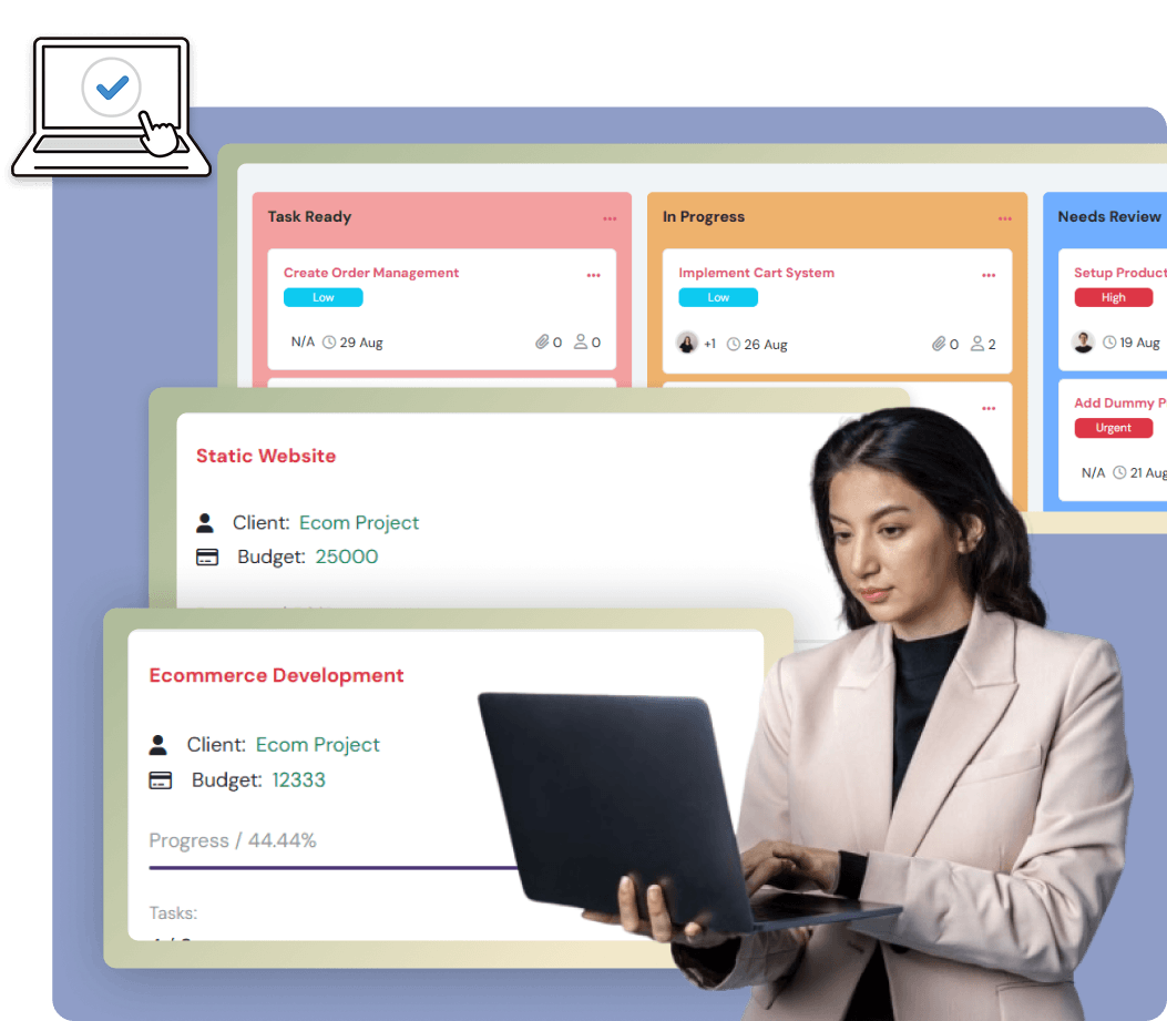 XpressHive HR dashboard showing attendance and payroll analytics