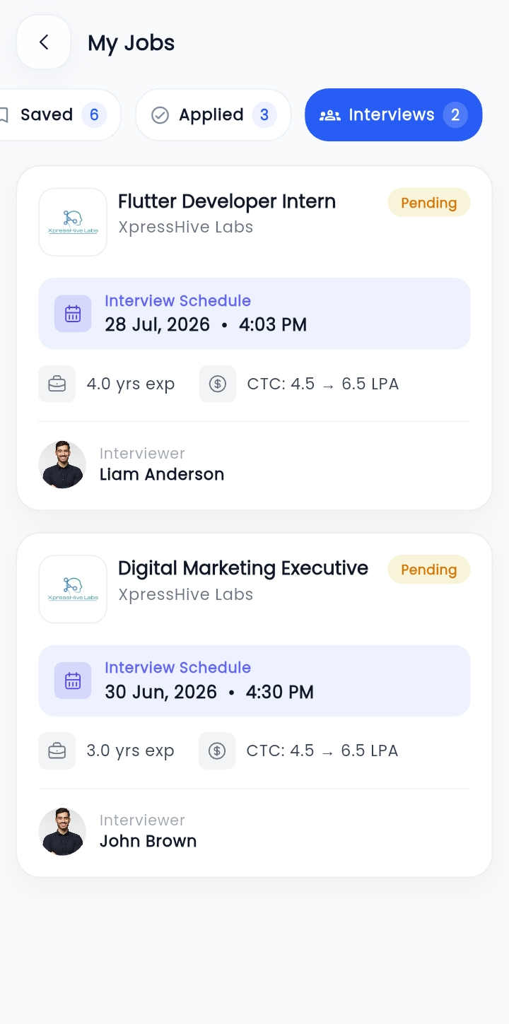 XpressHive HR dashboard showing attendance and payroll analytics