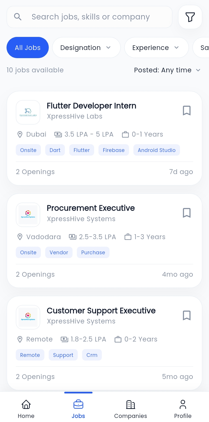 XpressHive HR dashboard showing attendance and payroll analytics