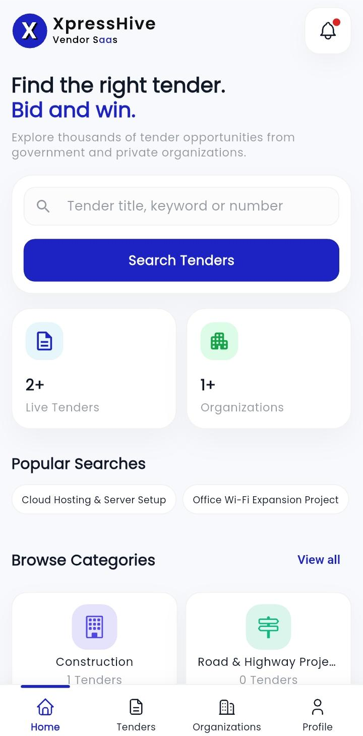 XpressHive HR dashboard showing attendance and payroll analytics